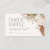 ボヘミアンフローラ&フェザーベビーシャワー エンクロージャーカード (正面)