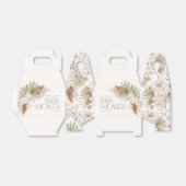 ボヘミアンフローラ&フェザーベビーシャワー フェイバーボックス (折り畳みなし)