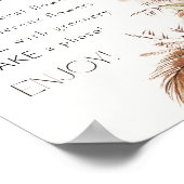 ボヘミアンフローラ&フェザー開花フラワーバー ポスター (角)