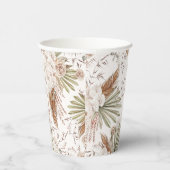 ボヘミアンフローラ&フェザー 紙コップ (右)