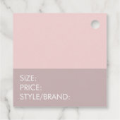 ボヘミアンブティックアパレルサイズプライスつるラベル フェイバータグ (裏面)