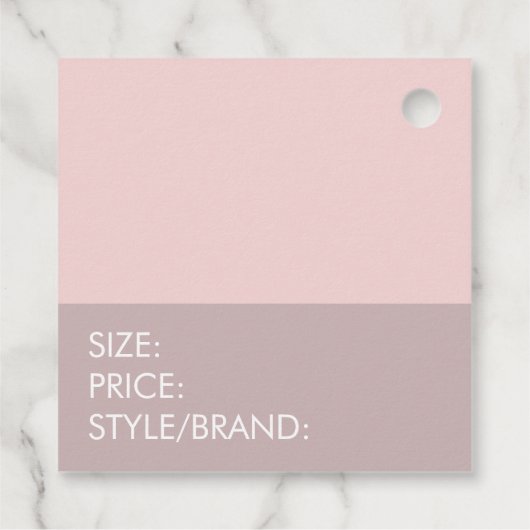 ボヘミアンブティックアパレルサイズプライスつるラベル フェイバータグ (裏面)