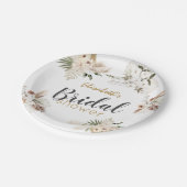 ボヘミアンブライダルシャワークラシック  ペーパープレート (アングル)
