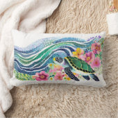 ボヘミアンブルーウェーブズ&ハッピートルホテル ランバークッション (ブランケット)