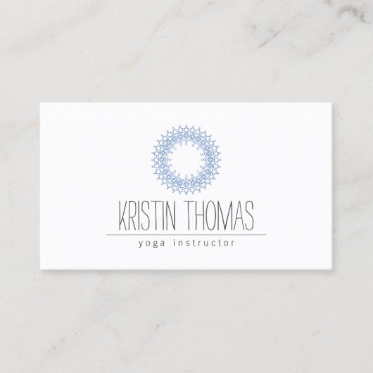 ボヘミアンブルーサンマンダラヨガ 名刺 (正面)