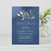 ボヘミアンブルーベリー&グリーンリーブルーブライダルシャワー 招待状 (スタンド正面)