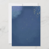 ボヘミアンブルーベリー&グリーンリーブルーブライダルシャワー 招待状 (裏面)