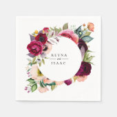 ボヘミアンブルームズ パーソナライズペーパーナプキン スタンダードカクテルナプキン (正面)