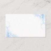 ボヘミアンブルーローズベイビーシャワーディーパーラッフル エンクロージャーカード (裏面)