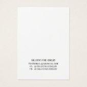 ボヘミアンブロンドガールホワイトイヤリングディスプレイカード (裏面)