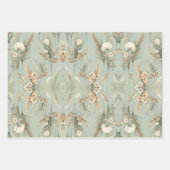 ボヘミアンブーケラッピング紙 ラッピングペーパーシート (正面2)