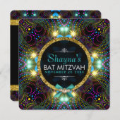 ボヘミアンプリンセスラかわいらしイツバルミツワー 招待状 (正面/裏面)