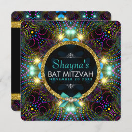 ボヘミアンプリンセスラかわいらしイツバルミツワー 招待状