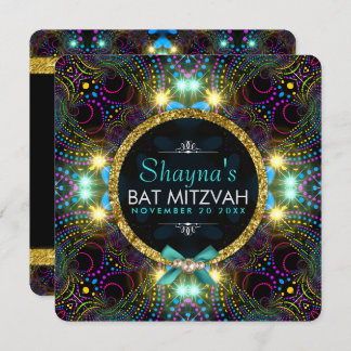 ボヘミアンプリンセスラかわいらしイツバルミツワー 招待状