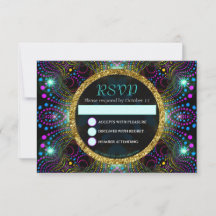 ボヘミアンプリンセス Pretty Bat Mitzvah RSVP カード