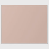 ボヘミアンベージュ赤面プレーン無地のカラーDAB6A8 ラッピングペーパー (フラット)