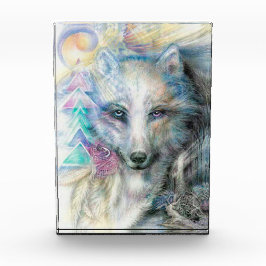 ボヘミアンホワイトウルフフォトブロック フォトブロック