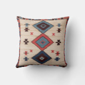 ボヘミアンホワイトキリム枕:スタイルの融合 クッション (裏面)