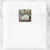 ボヘミアンボタニカルバタフライパリブライダルシャワー スクエアシール (バッグ)