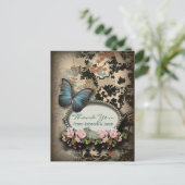 ボヘミアンボタニカルバタフライパリブライダルシャワー ポストカード (スタンド正面)