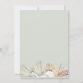 ボヘミアンボタニカル婚約パーティ 案内状 (裏面)