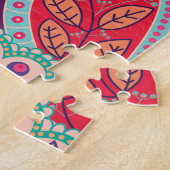 ボヘミアンボホヒモダンピーシック花柄 ジグソーパズル (側面)