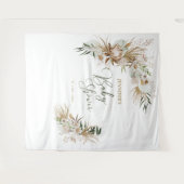 ボヘミアンボホベイビーシャワーデコバックドロップ タペストリー (正面(横))