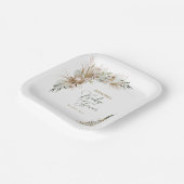 ボヘミアンボホベイビーシャワーデコール紙プレート ペーパープレート (傾斜あり)