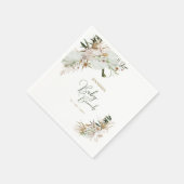 ボヘミアンボホベイビーシャワーブランチデコールナプキン スタンダードカクテルナプキン (角)