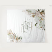 ボヘミアンボホベイビーブランチデコレーションバックドロップ タペストリー (正面(横))