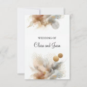 ボヘミアンボホーベージュ 招待状 (裏面)