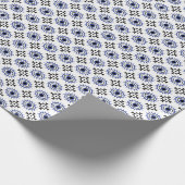 ボヘミアンボホ抽象芸術アステカスタイルパターンザアイ ラッピングペーパー (角)