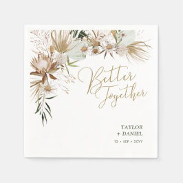 ボヘミアンボホ結婚のデコールナプキンス スタンダードカクテルナプキン