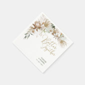 ボヘミアンボホ結婚のデコールナプキンス スタンダードカクテルナプキン (角)