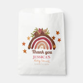 ボヘミアンボホ虹の赤ちゃんシャワー自然かわいい フェイバーバッグ (正面)