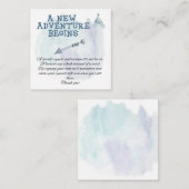 ボヘミアンボーイズ赤ちゃんシャワーベビー用ブック エンクロージャーカード (正面/裏面)