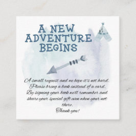 ボヘミアンボーイズ赤ちゃんシャワーベビー用ブック エンクロージャーカード