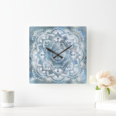 ボヘミアンマンダラの壁時計 スクエア壁時計 (ホーム)