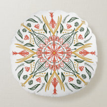 ボヘミアンマンダラカラフルボタニカルグリーン