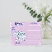 ボヘミアンマンダラス&ロータスエレファントレシピ ポストカード (スタンド正面)