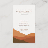 ボヘミアンミニマリストテラコッタシンプル 名刺 (裏面)