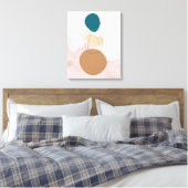 ボヘミアンミニマルキャンバスアート – ニュートラルエステティックWa キャンバスプリント (インサイチュ (寝室))