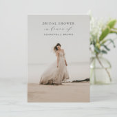 ボヘミアンミニマルフォトブライダルシャワー 招待状 (スタンド正面)