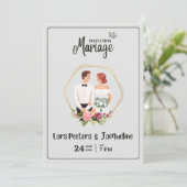 ボヘミアンミニマルワンオブアカインド 招待状 (スタンド正面)