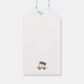 ボヘミアンメリークリスマスカスタムクリスマスギフトラベル ギフトタグ (裏面)