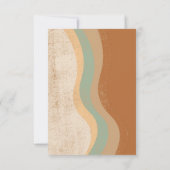 ボヘミアンモダンアーストーン詳細エンクロージャカード 招待状 (裏面)