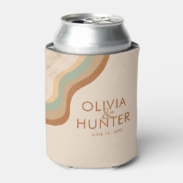 ボヘミアンモダンテラコタ結婚ズ 缶クーラー