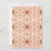 ボヘミアンモダントバルパターン結婚式招待状 招待状 (裏面)