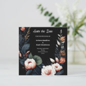 ボヘミアンユニークタイポグラフィ結婚ズ セーブザデート (スタンド正面)