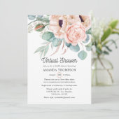 ボヘミアンユーカリプスピンクポピー仮想シャワー 招待状 (スタンド正面)